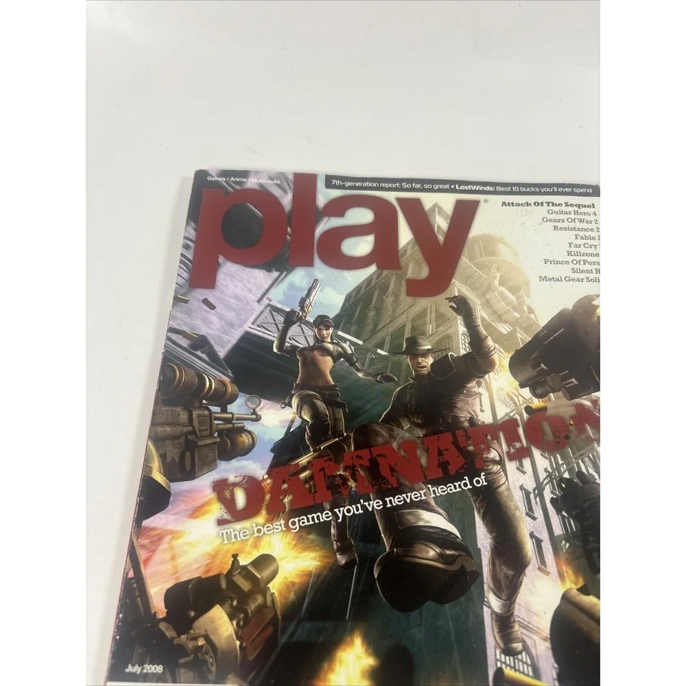 Play Magazine July 2008 Issue Damnation Cover Gaming Collectible